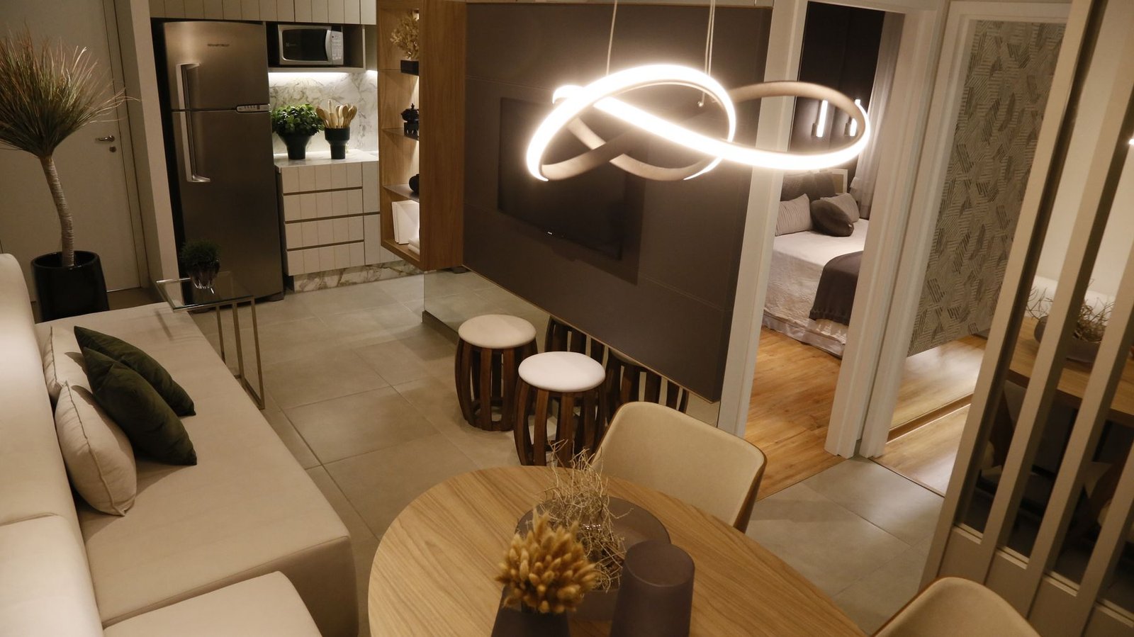 Appartement aux tons naturels